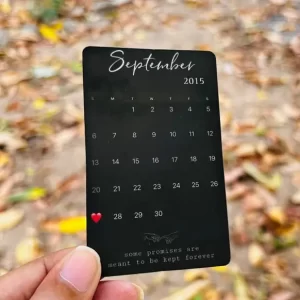 calendar wallet card